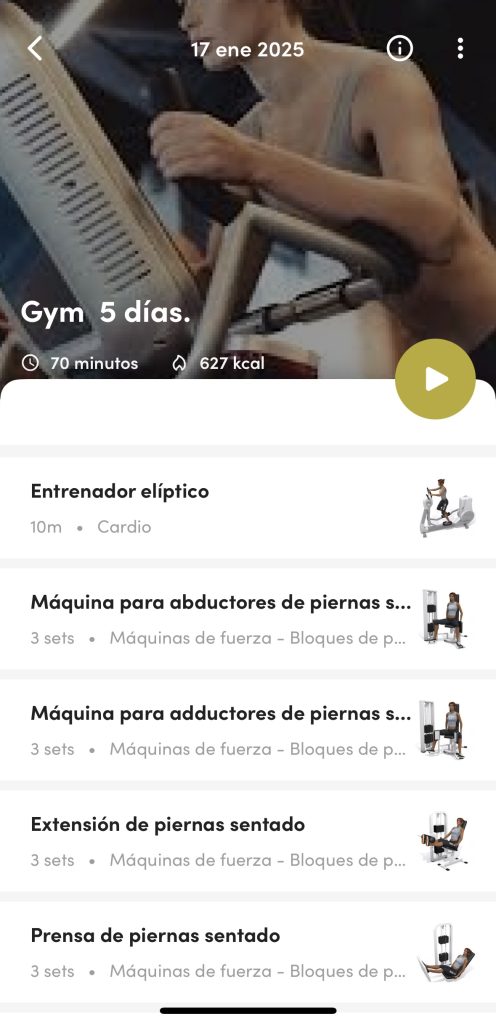 Entreno personalizado